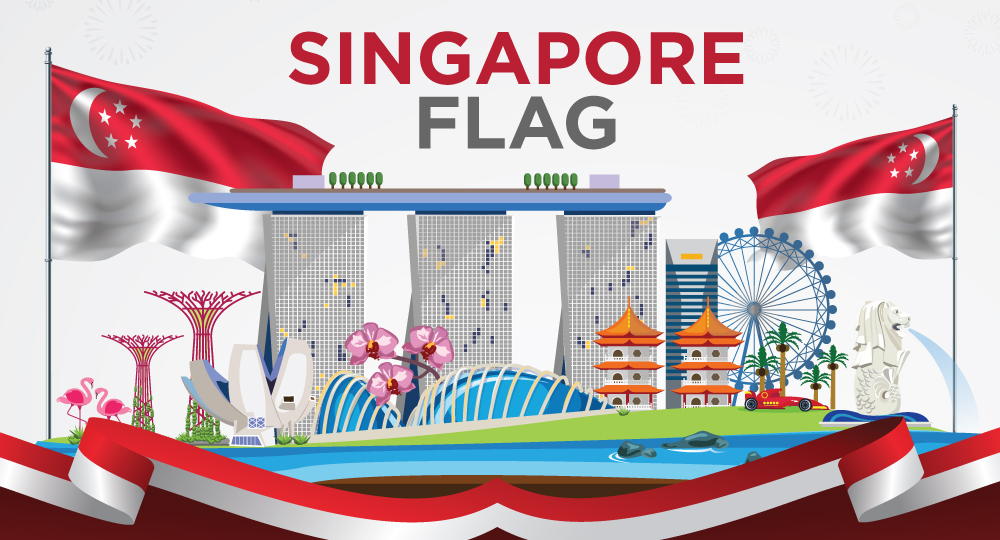 ประวัติและความเป็นมาของธงชาติสิงคโปร์