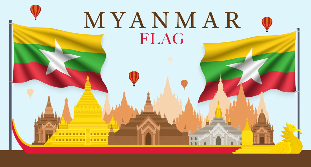 ประวัติและความเป็นมาของธงชาติพม่า